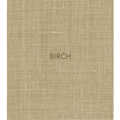 BIRCH - The lampshade fabric in this collection is a divine, pure Belgian linen, featuring a two-tone plain weave with beautiful natural slubs and a refined yet raw look from its brushed finish. 