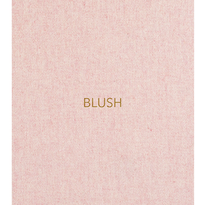 Blush - The lampshade fabric in this collection is a soft, sophisticated, textured wool blend. This fabric adds warmth and texture