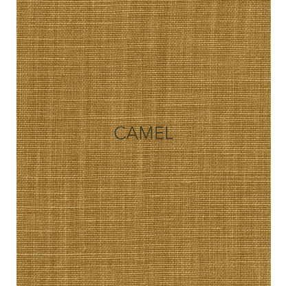 Camel - The lampshade fabric in this collection is a divine, pure Belgian linen, featuring a two-tone plain weave with beautiful natural slubs and a refined yet raw look from its brushed finish. 