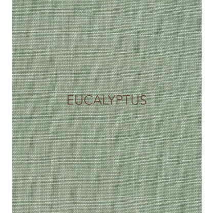 EUCALYPTUS - The lampshade fabric in this collection is a divine, pure Belgian linen, featuring a two-tone plain weave with beautiful natural slubs and a refined yet raw look from its brushed finish. 
