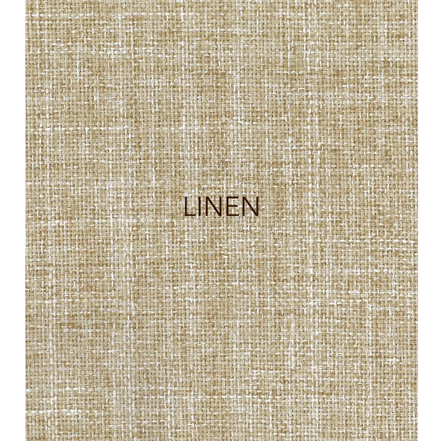 Linen - The fabric used in this collection is a classic, yarn-dyed plain weave made from recycled olefin, embodying a faux linen look with a washed appearance. 