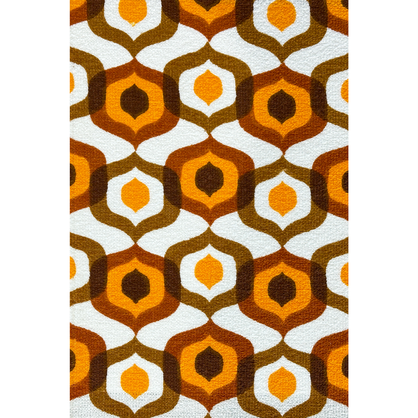 Honeycomb Caramel - Drum Handmade Lampshade fabric close up