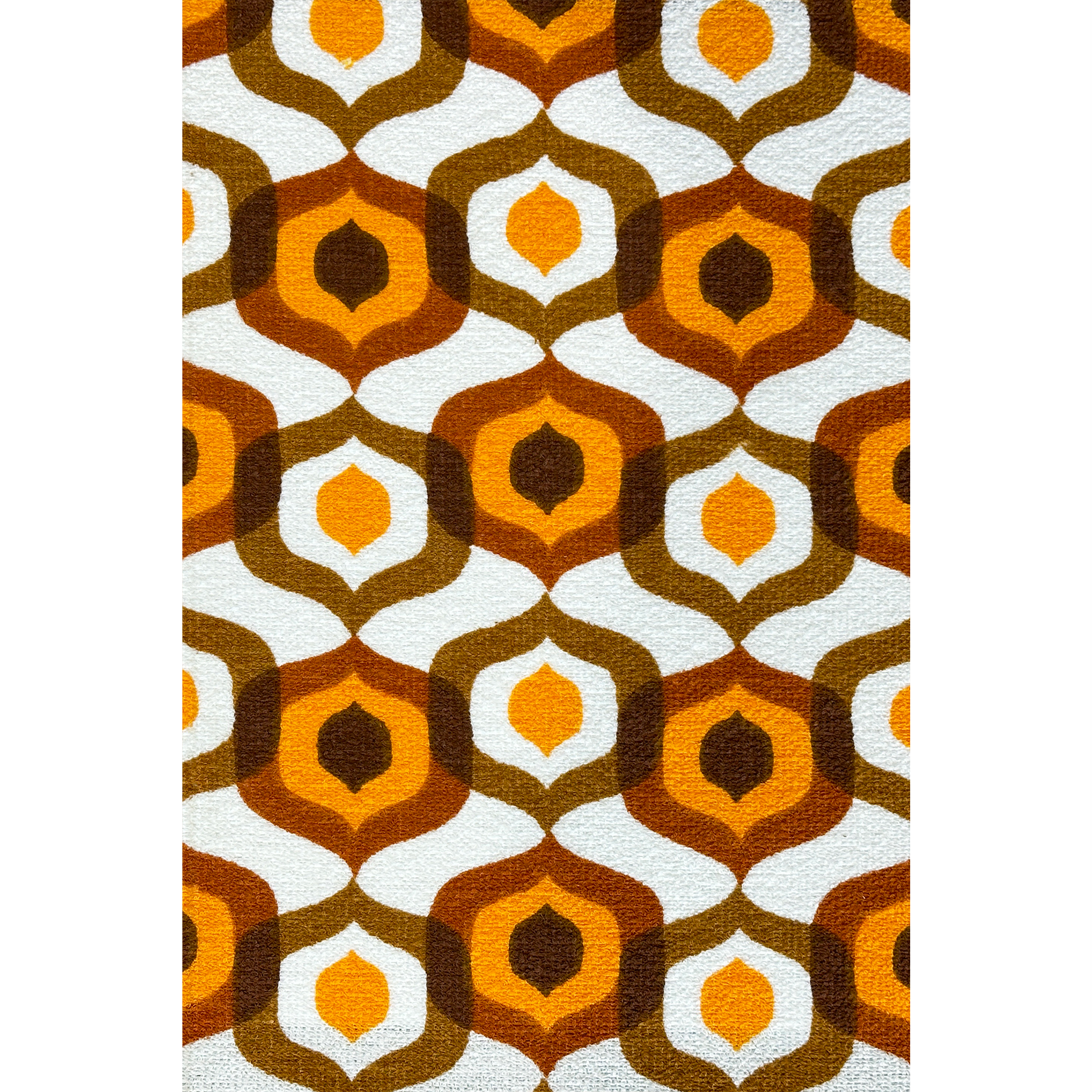 Honeycomb Caramel - Drum Handmade Lampshade fabric close up