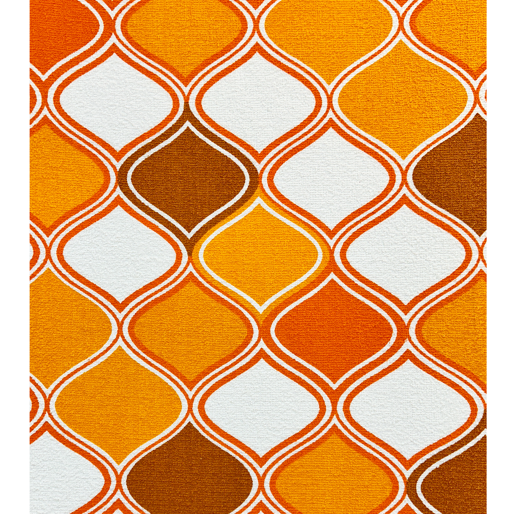 Fabric close up - Sunburst Citrus - Vintage Fabric Collection - Archie Rocket Floor Lamp