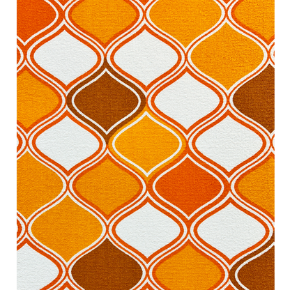 Fabric close up - Sunburst Citrus - Vintage Fabric Collection - Archie Rocket Floor Lamp