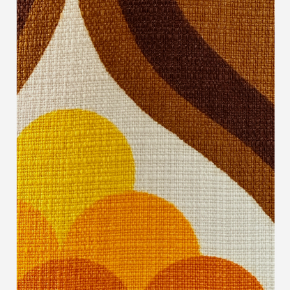 Fabric Close Up - Archie Rocket Floor Lamp - Honey Mustard Palette - Vintage Fabric