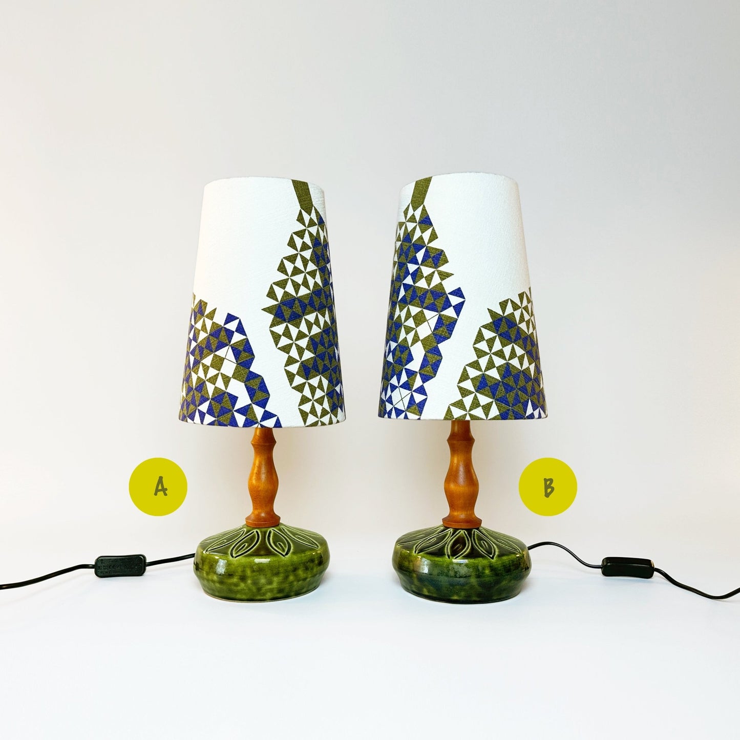 MCM Zing | Vintage Upcycled - Retro Duo - Table Lamp - MCM Zing