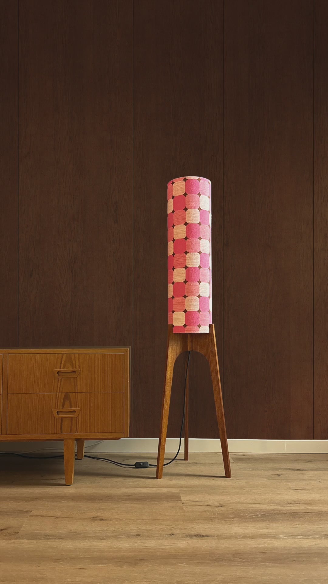 Video - Blush Delight - Vintage Fabric Collection - Archie Rocket Floor Lamp